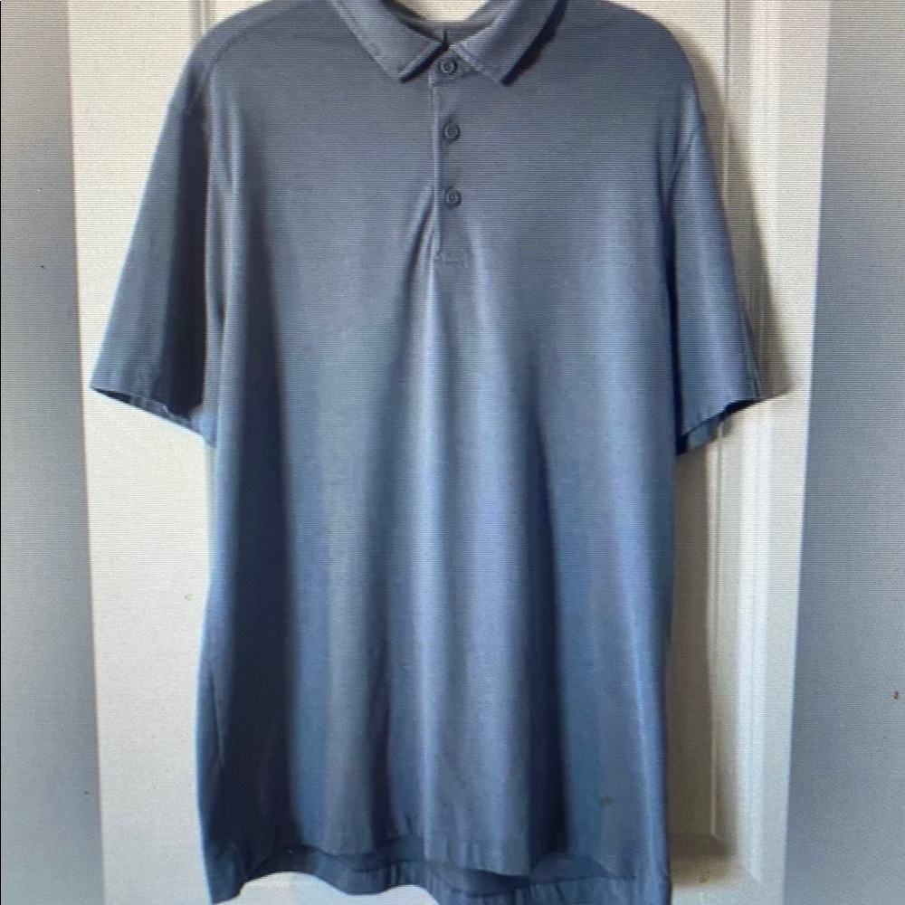 Lululemon Evolution Polo Shirt Blue Size Large